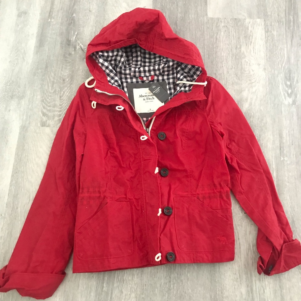 Abercrombie jacket rain jacket rare  size medium new